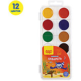 Краски акварельные медовые Мульти-Пульти "Енот в Красном море", без кисти, 12 цветов, фото 5