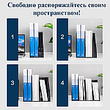 Лоток вертикальный DELI, 4 отделения, складной, темно-серый, фото 8