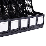 Лоток вертикальный DELI, 5 отделений, чёрный, фото 4