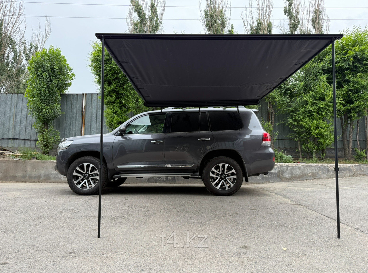 Тент маркиза боковой. Серый. Размер 2.5 метра х 3 метра - OVERLAND ADDICT