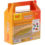 Мел цветной для асфальта Мульти-Пульти, 10 шт., 5 цв., круглый картонная коробка, фото 3