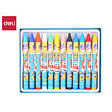 Мелки восковые Deli "Super Wings", пастельные, 12 цветов, картон, фото 2