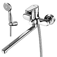 208 625 LM0351C "Поинт" Смеситель универ. с плоским изливом 300мм, дивертор с кер. пластинами