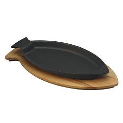 Сковородка для рыбы 15*24см,чугун на д/подставке LAVA