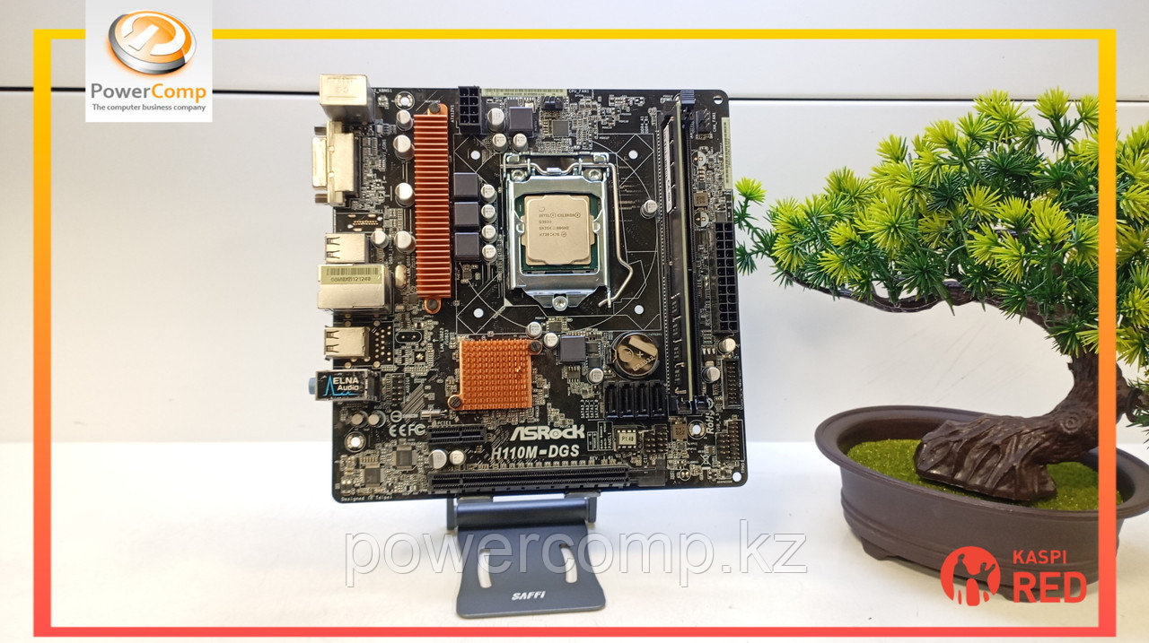 Материнская плата ASRock H110M-DGS/LGA1151/Celeron G3930/8GB DDR4