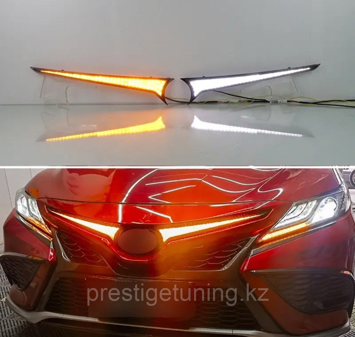 ДХО (Дневные ходовые огни) в решетку радиатора на Camry V75 2021-23 USA