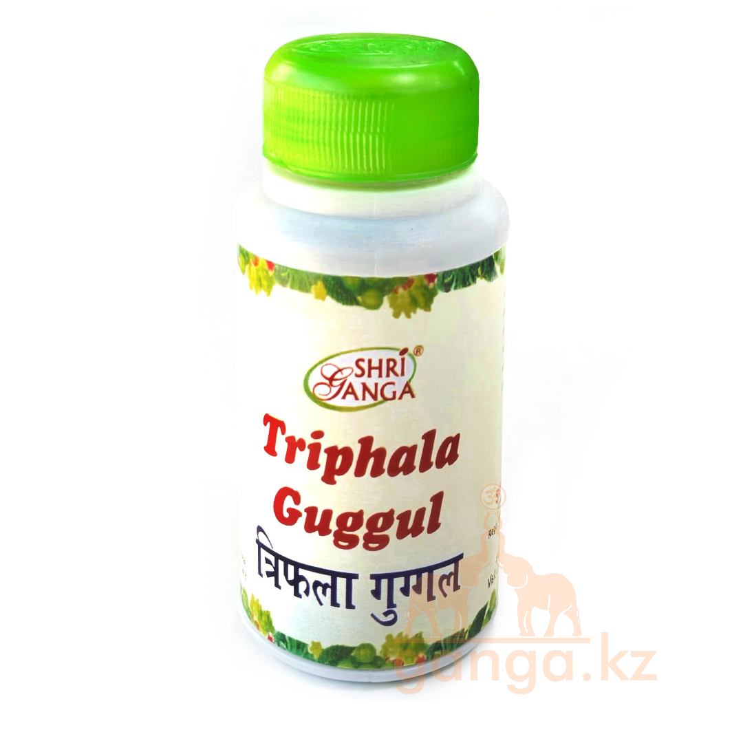 Трифала Гуггул для Очищения Организма (Triphala Guggul SHRI GANGA), 100 гр.