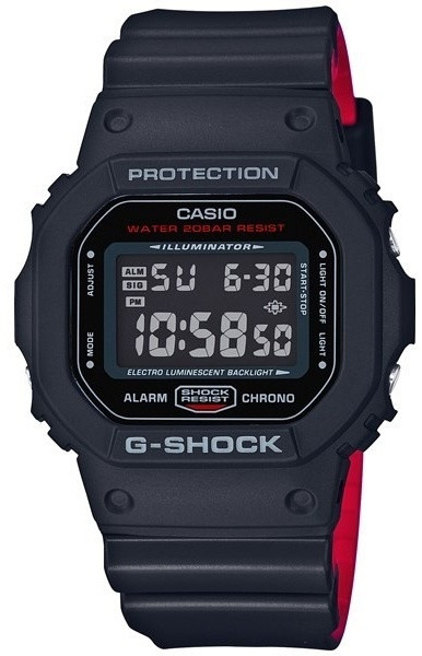 Часы Кварцевые CASIO G-Shock DW-5600HR-1ER-Red пластик