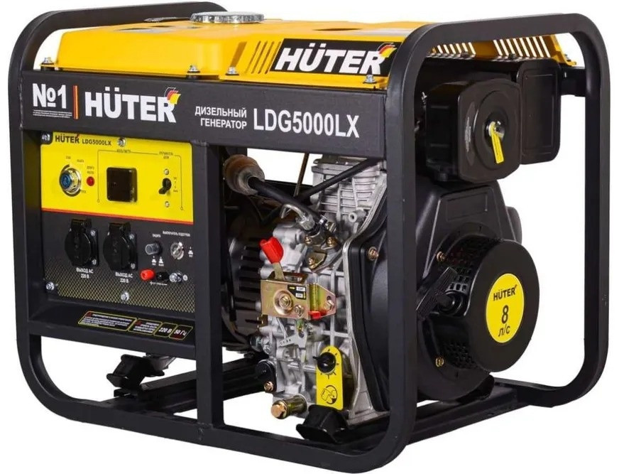 Электрогенератор дизельный LDG 5000L Huter, фото 1