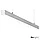 Линейный светильник накладной, на тросе 20 Вт. 600×55×50 мм. Гарантия 3 года. Сертификат: CT KZ, фото 3