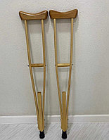 Костыли подмышечные деревянные , детские  на рост 80 -120 см