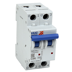 Автомат модульный OptiDin BM 63 - 2 C 16 - DC