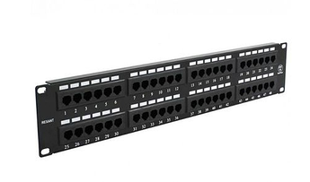 Патч-панель MFICO MF-EPP-16B 16 портов RJ-45, кат.5e, T568Aamp;B, 19quot;, 1U