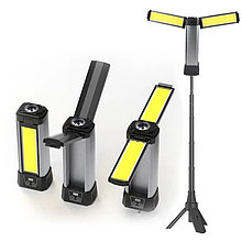 Портативный переносной фонарь-прожектор с телескопической стойкой KINSACH SQ-G12