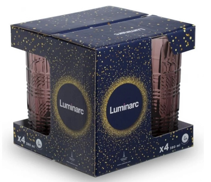 Даллас "Лилак" стаканы высокие, 4 шт. (380 мл) ОCЗ