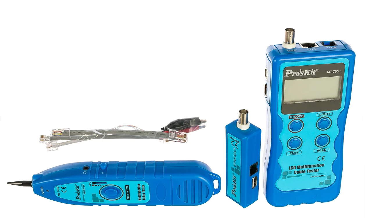 MT-7059 – Тестер локальной и телефонной сетей с ЖКИ  дисплеем