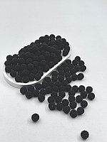 Бусины "ежевика" черные 12мм