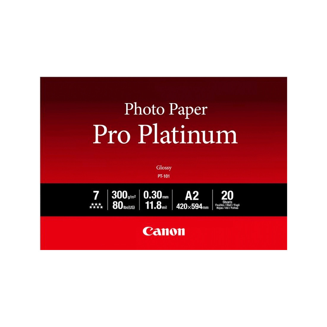 Глянцевая фотобумага Canon PT-101 Pro Platinum A2 20 шт. 2-030181 2768B067AA