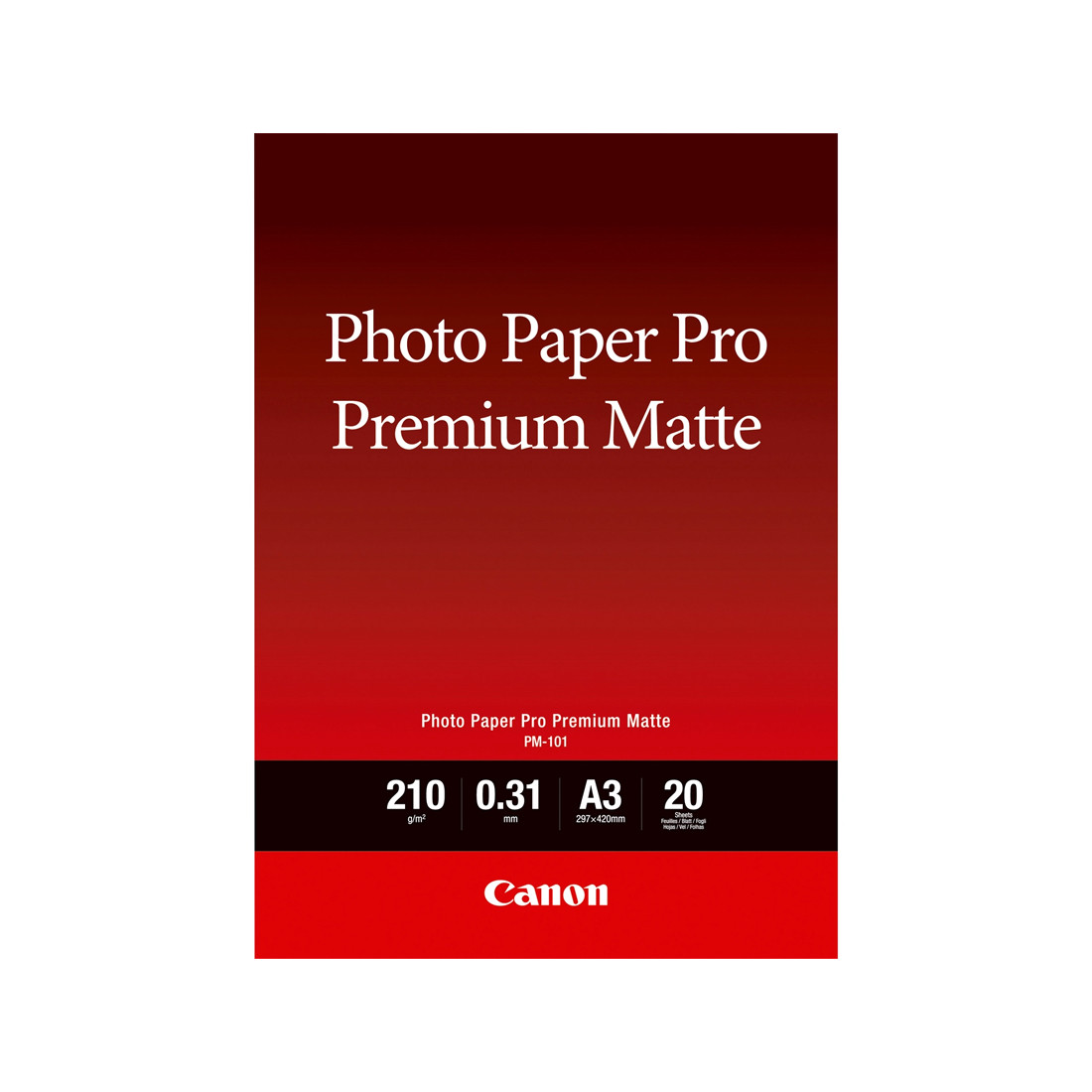 Матовая фотобумага Canon Pro Premium Matte PM-101 A3 20 шт. 2-030180 8657B006AA