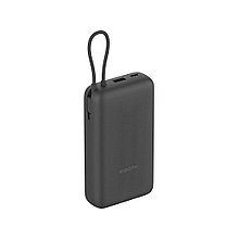 Портативный внешний аккумулятор Xiaomi Power Bank 20000mAh (Integrated Cable) GL Dark Gray 2-030094 PB2020MI