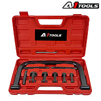 A1 Tools Рассухариватель клапанов струбцинного типа 10пр., (сменные толкатели: 16, 19, 24.5, 25.5, 30мм), в к