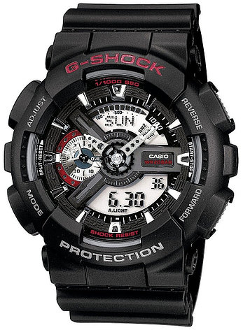 Кварцевые CASIO G-Shock GA-110-1ADR пластик, фото 1