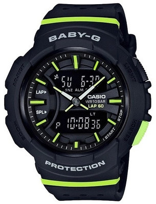 Часы Кварцевые CASIO Baby-G BGA-240-1A2DR-Green пластик, фото 1