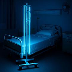 Облучатель передвижной бактерицидный на колесиках, 2х30, 60 м2