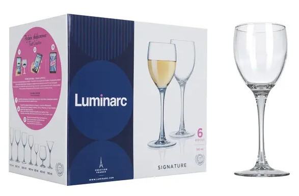 SIGNATURE фужеры для вина, 6 шт. (190 мл) ОСЗ