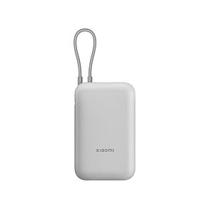 Портативный внешний аккумулятор Xiaomi Power Bank 20000mAh (Integrated Cable) GL Light Gray, фото 2