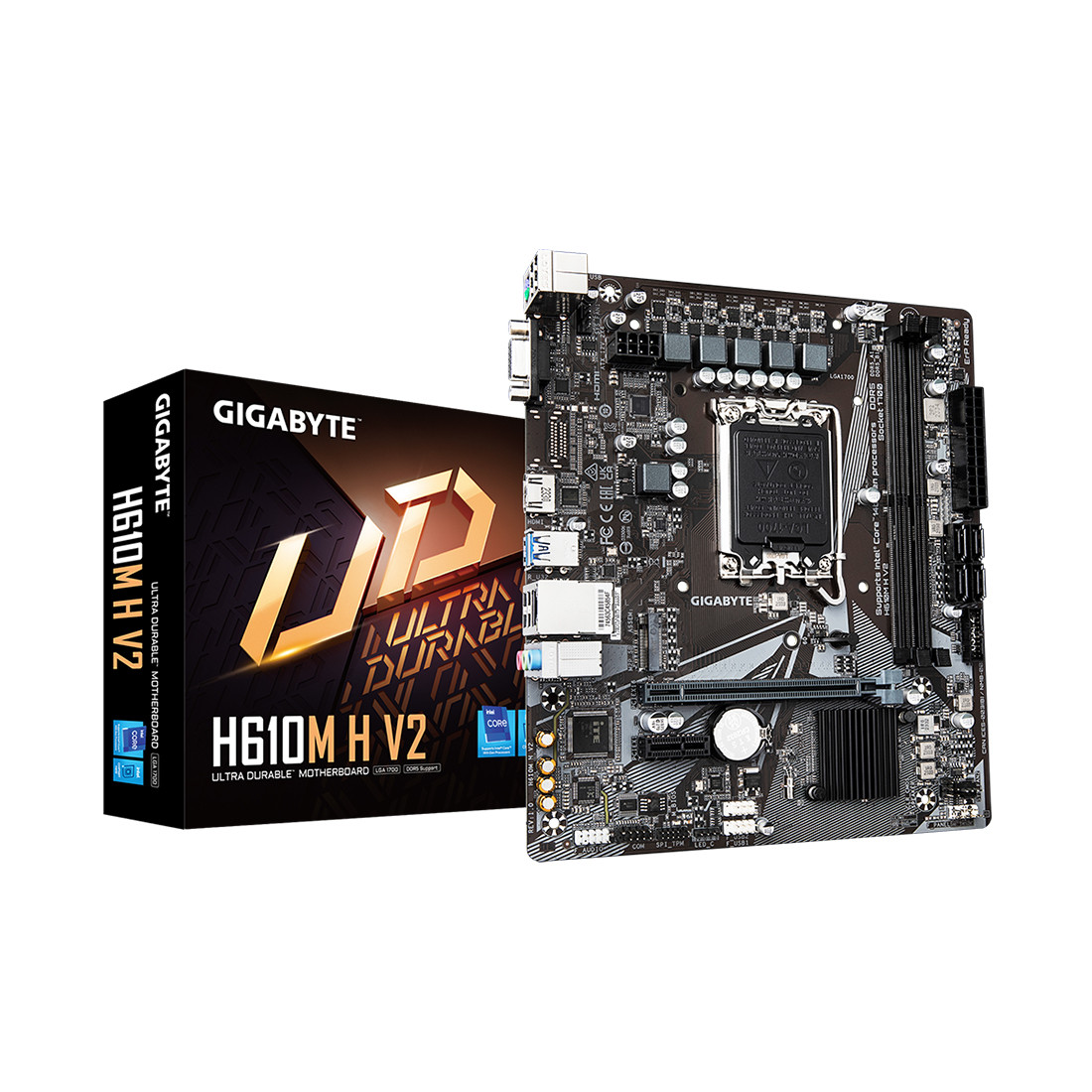 Материнская плата Gigabyte H610M H V2 2-030213