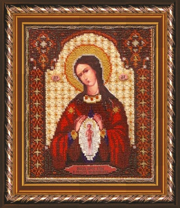 Набор для вышивания бисером "Икона Божьей Матери Помощница в родах" Б-1096
