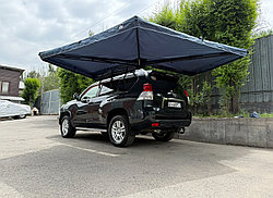 Тент маркиза крыло / бабочка / веерный боковой. 2 метра. На левую сторону. Без опор. С освещением - HUSKY TENT