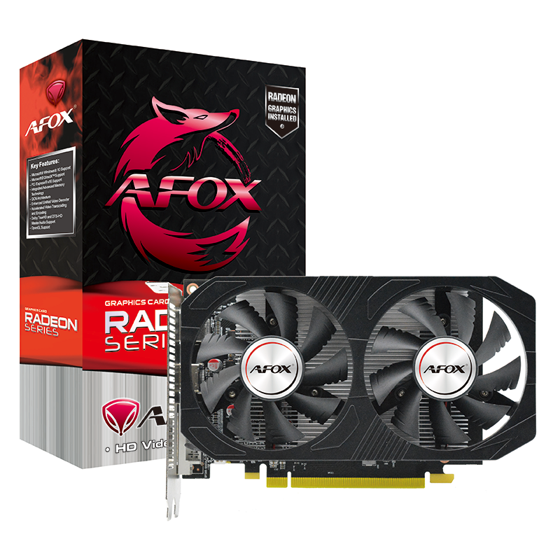 Видеокарта Afox RX 550, 4 GB (AFRX550-4096D5H2-V2)