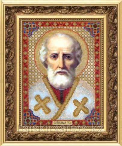 Набор для вышивания бисером "Икона святителя Николая Чудотворца" Б-1001
