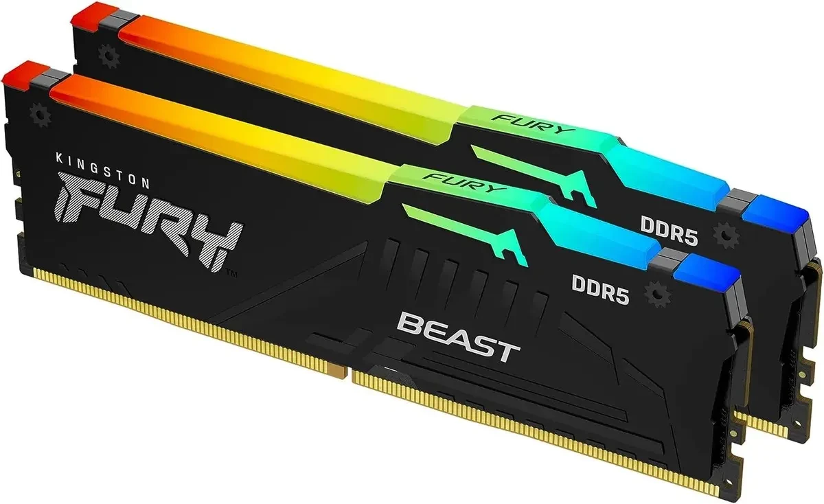 Модуль памяти Kingston Fury Beast RGB EXPO KF560C36BBE2AK2-32 DDR5 DIMM 32G KIT (2x16) 6000MHz CL36
