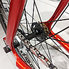 Велосипед "TSUNAMI" SNM100. FIX + Singlespeed 2 в 1. Фикс. Сингл. Фиксированная передача. ТСУНАМИ. Цунами. Красная Рама M., фото 2