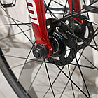 Велосипед "TSUNAMI" SNM100. FIX + Singlespeed 2 в 1. Фикс. Сингл. Фиксированная передача. ТСУНАМИ. Цунами. Красная Рама M., фото 3