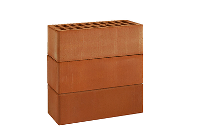 Кирпич рядовой строительный красный  кладочный 1НФ (одинарный), M150