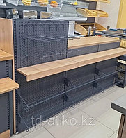 Кассовый модуль правосторонний 2070х500 мм, h=900-1200 мм (Дуб Вотан)