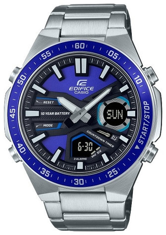 Часы Кварцевые CASIO EFV-C110D-2AVDF сталь, фото 1