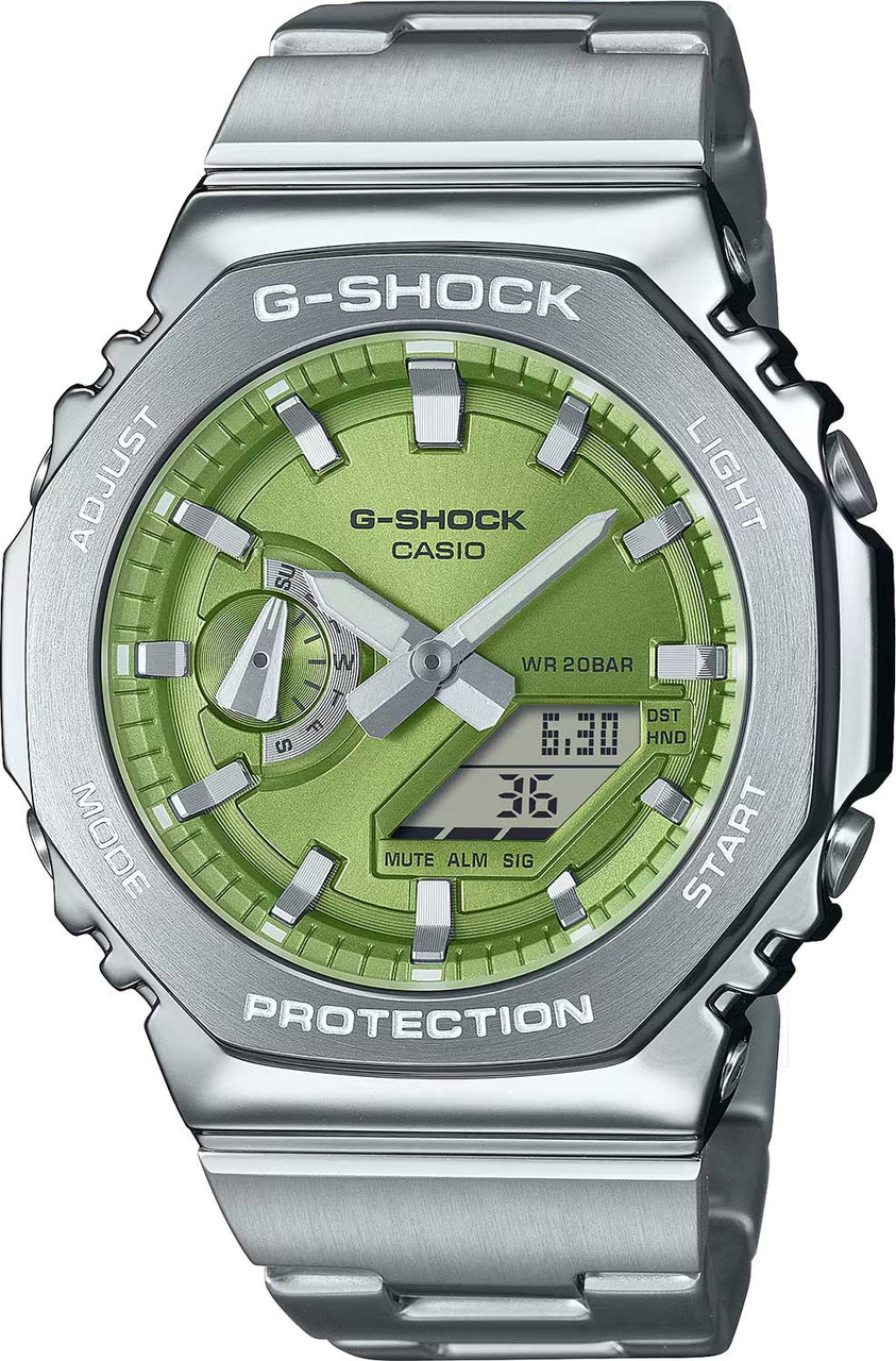 Часы Кварцевые CASIO GM-2110D-3AER сталь, полимер