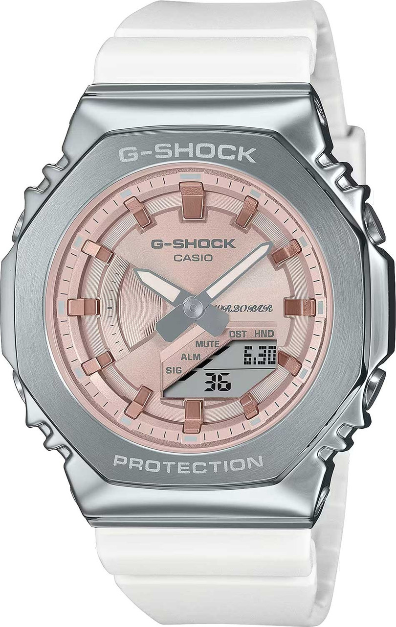 Кварцевые CASIO GM-S2100WS-7ADR сталь, полимер