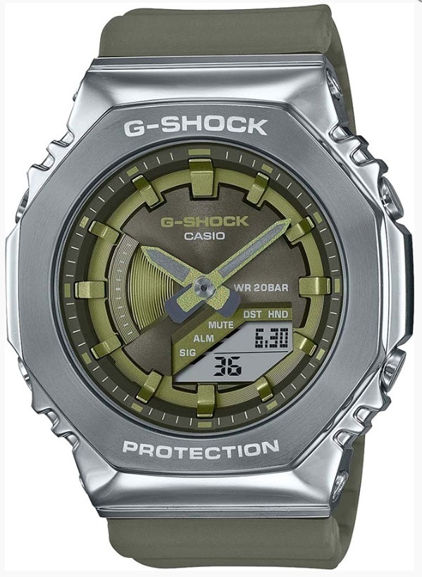 Кварцевые CASIO GM-S2100-3ADR сталь