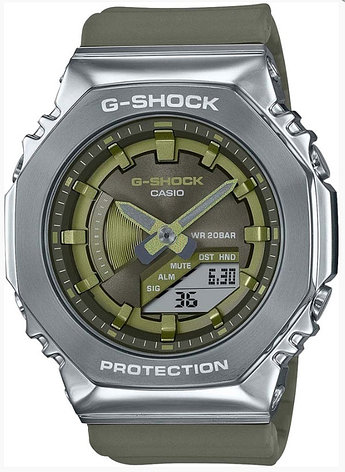 Кварцевые CASIO GM-S2100-3ADR сталь, фото 1