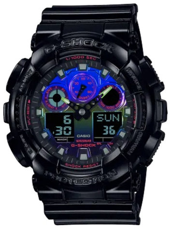Часы Кварцевые CASIO GA-100RGB-1ADR пластик, фото 1