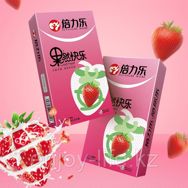 Презервативы со вкусом клубники (10 шт.), фото 1