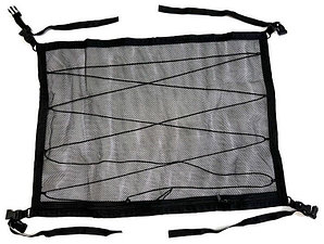 Багажная сетка под потолок 90*65 черная на шнуровке