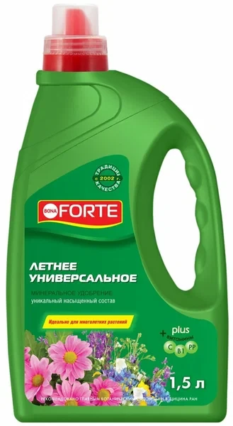 Удобрение Bona Forte универсальное Летнее 1,5 л