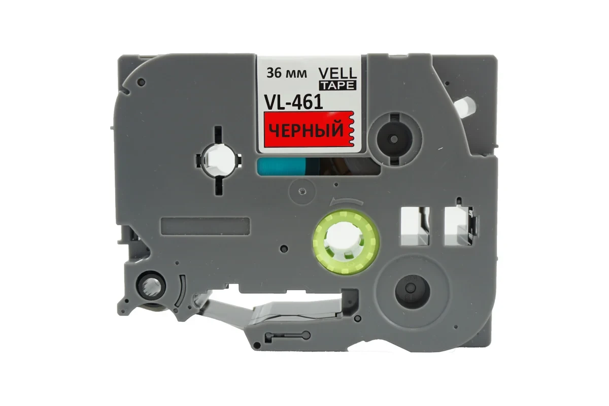 Лента Vell VL-461 (Brother TZE-461, 36 мм, черный на красном) для PT9700/P900W